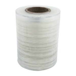 Kiristekalvo mini 100mm x 150m x 20my läpinäkyvä, lyhyt hylsy