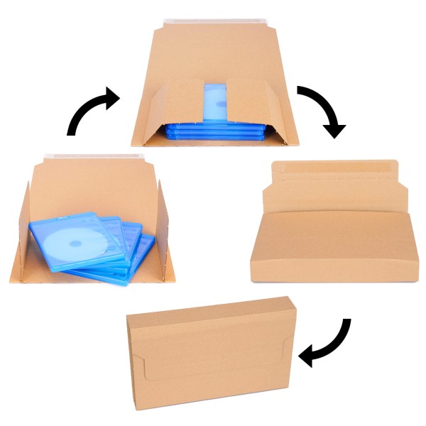 Pahvinen kuori 280x205x20-70mm BV3 ruskea - Image 4