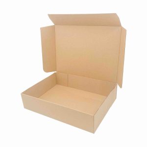 Stanssattu laatikko 350x250x80mm MB5 XL ruskea