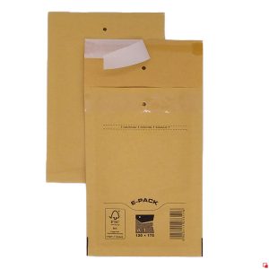 Kuplapussi 120x175mm ruskea A1