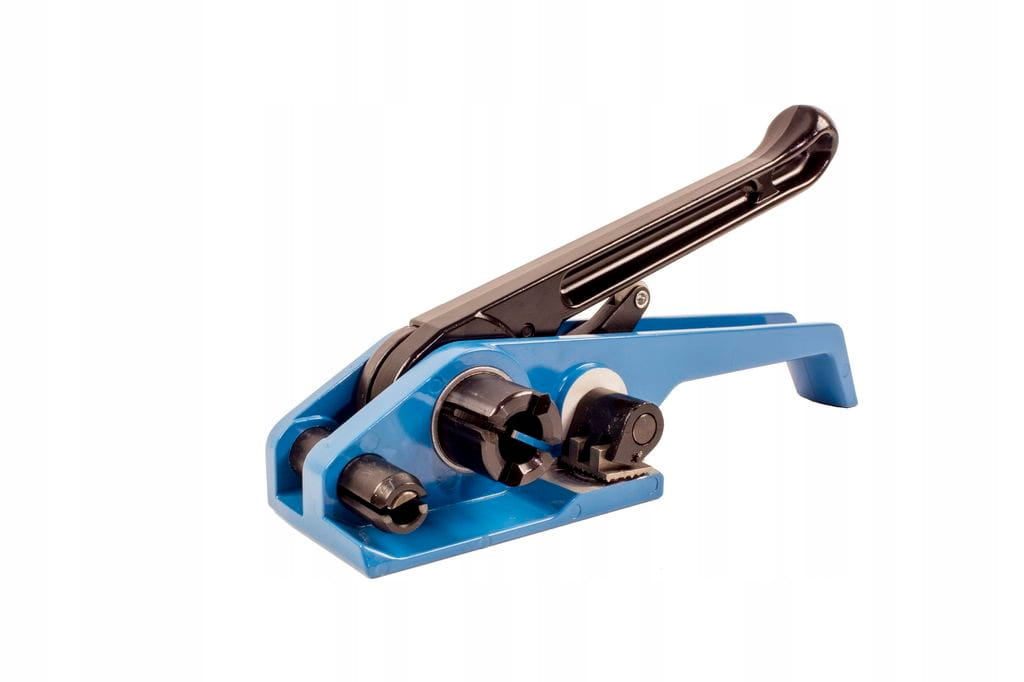 Käsikäyttöinen vannekiristin muovivanteelle