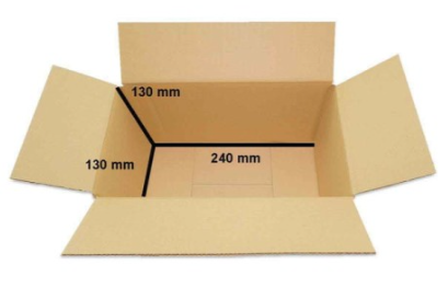 Pahvilaatikko 240x130x130mm KK22 - Image 3