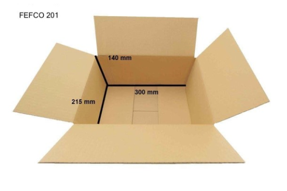 Pahvilaatikko 300x215x140mm KK30 - Image 3