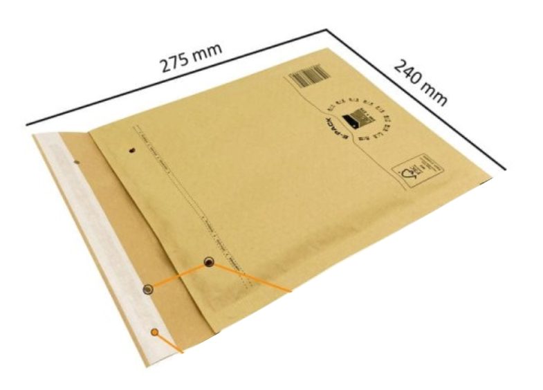 Kuplapussi 240x275mm ruskea E5 - Image 2