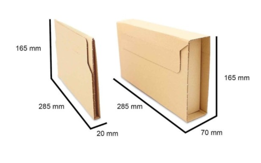 Pahvinen kuori 245X165X20-70mm BV2 ruskea - Image 3