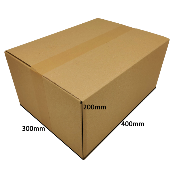 Pahvilaatikko vahva 400x300x200mm EB KK89 - Image 2