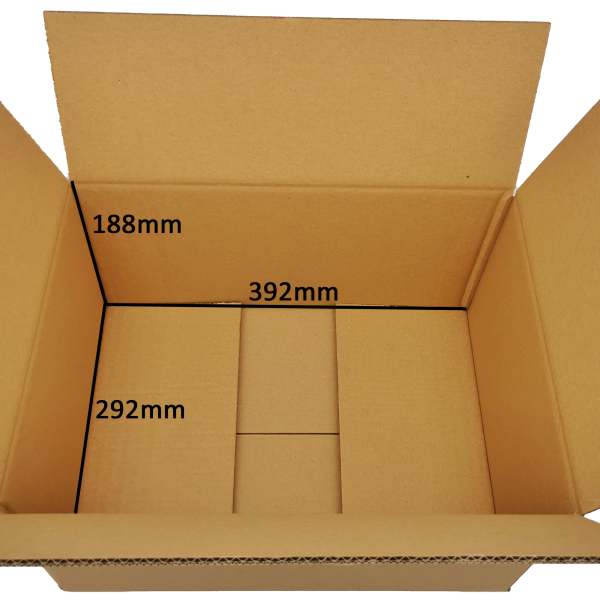 Pahvilaatikko vahva 400x300x200mm EB KK89 - Image 3